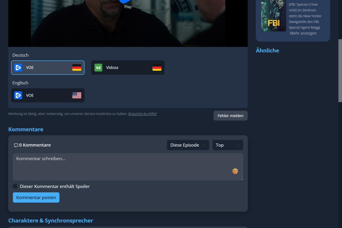 Episode Page with Video Links