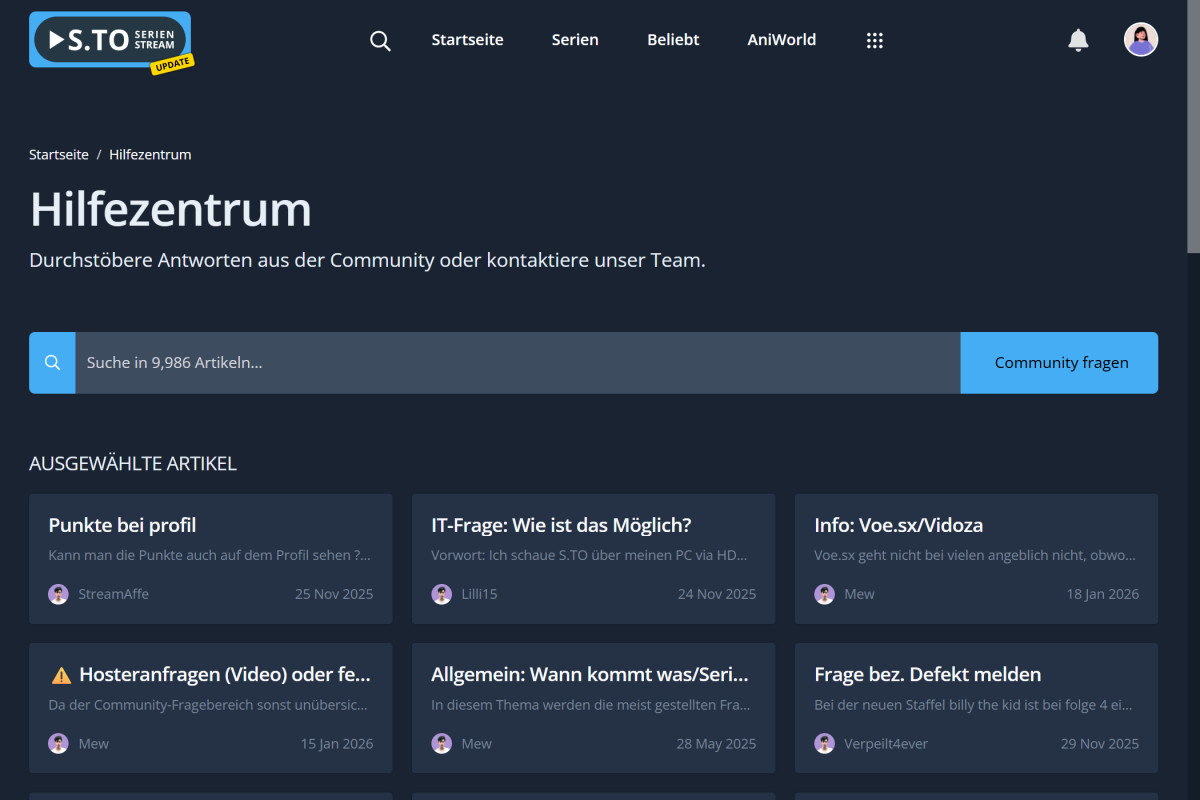 Support Ticket Section